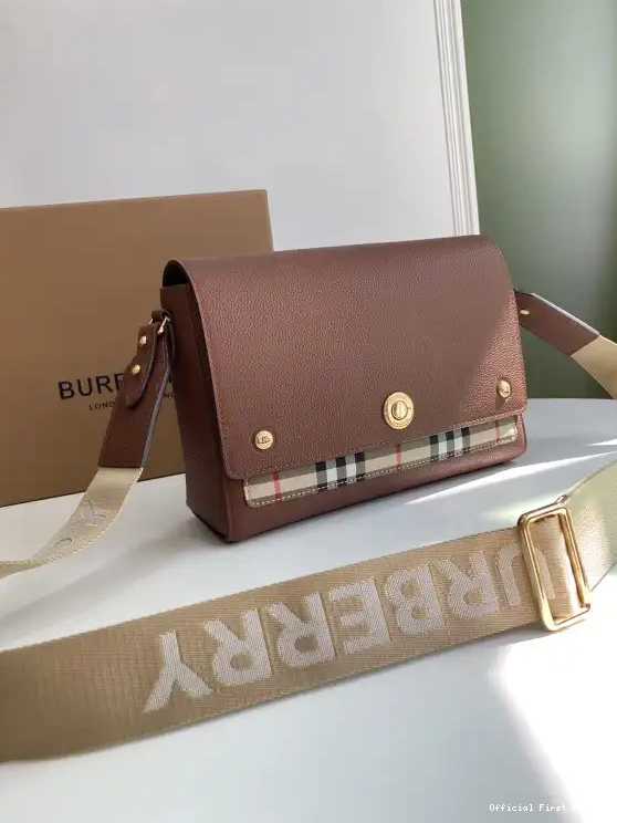 Official First Bag Ru Crossbody Bag-25-8.5-18cm Note BURBERRY 0522